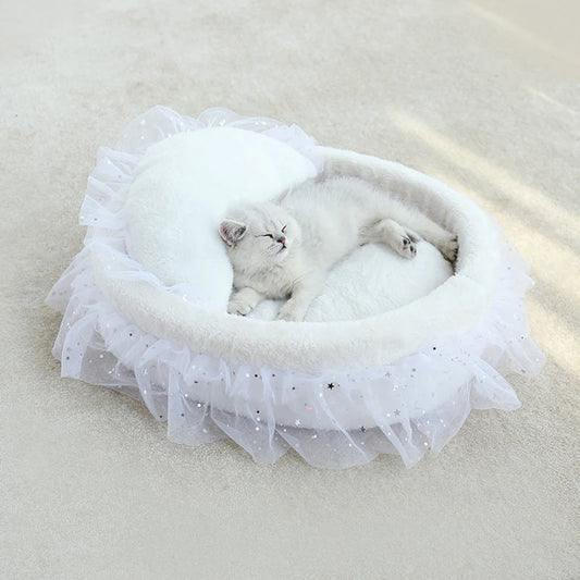 Soft Lace Princess Cat Mat