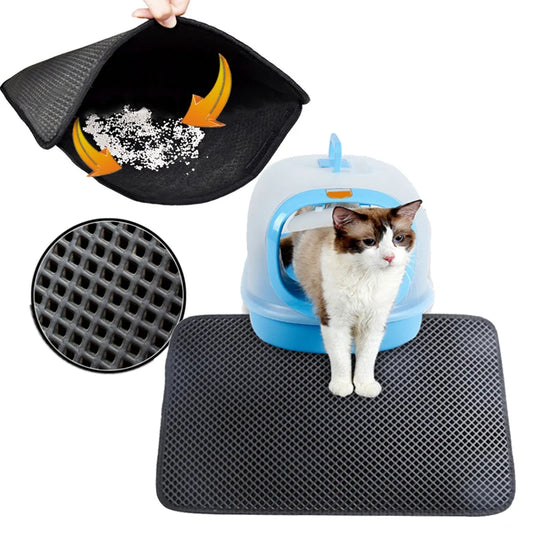 Double Layer Waterproof Pet Cat Litter Mat