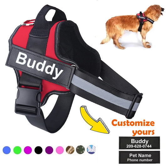 Personalized Reflective Dog Harness